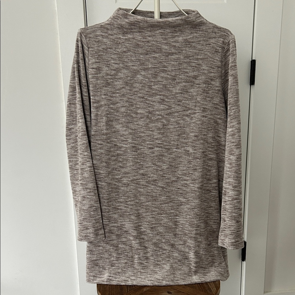 J. Jill Heathered Brown Long Sleeve Top